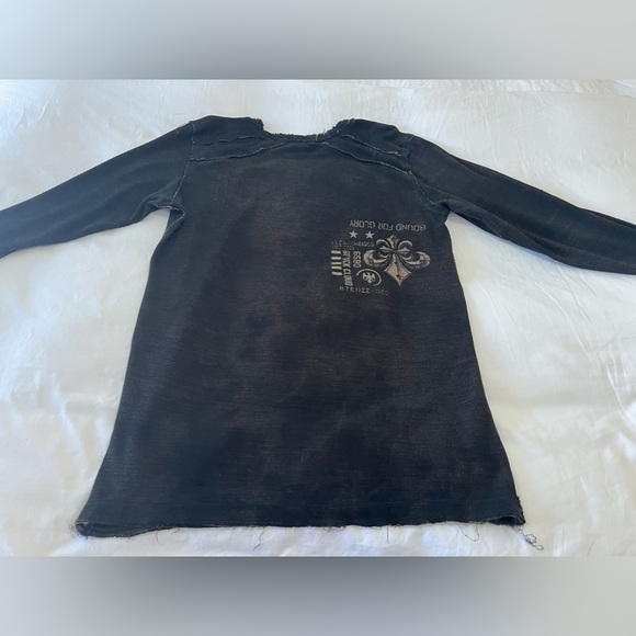 Affliction | Mens XL | Live Fast Reversible Shirt Distressed Thermal Long Sleeve - Picture 8 of 9